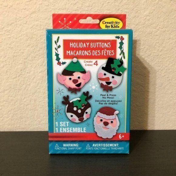 Christmas Craft Holiday Buttons - Picture 1 of 2